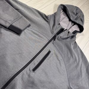 Burton Snowboards DryRide Jacket Men’s XL Gray Zip Fleece Lined Hooded Ski